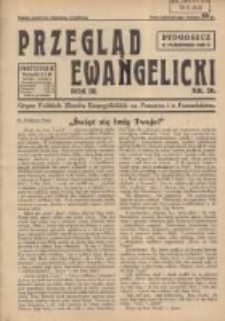 Przegląd Ewangelicki: organ Polskich Zbor&oacute;w Ewangelickich na Pomorzu i w Poznańskiem 1936.10.16 R.3 Nr20