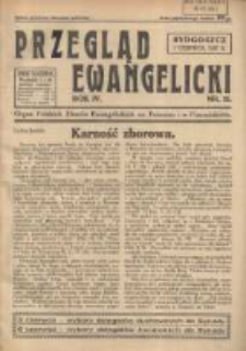 Przegląd Ewangelicki: organ Polskich Zbor&oacute;w Ewangelickich na Pomorzu i w Poznańskiem 1937.06.01 R.4 Nr11