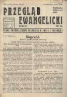 Przegląd Ewangelicki: organ ewangelizmu polskiego w kraju i zagranicą 1937.11.14 R.4 Nr32