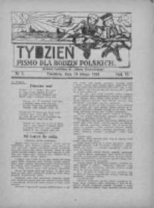 GazetyTydzień: pismo dla rodzin polskich: dodatek niedzielny do "Gazety Szamotulskiej" 1931.02.15 R.6 Nr7