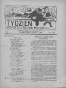 Tydzień: pismo dla rodzin polskich: dodatek niedzielny do "Gazety Szamotulskiej" 1931.03.15 R.6 Nr11