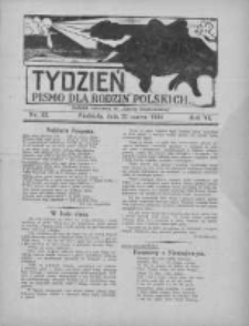 Tydzień: pismo dla rodzin polskich: dodatek niedzielny do "Gazety Szamotulskiej" 1931.03.22 R.6 Nr12