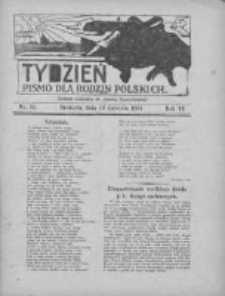 Tydzień: pismo dla rodzin polskich: dodatek niedzielny do "Gazety Szamotulskiej" 1931.04.12 R.6 Nr15