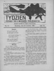 Tydzień: pismo dla rodzin polskich: dodatek niedzielny do "Gazety Szamotulskiej" 1931.04.26 R.6 Nr17
