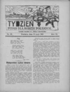 Tydzień: pismo dla rodzin polskich: dodatek niedzielny do "Gazety Szamotulskiej" 1931.05.10 R.6 Nr19