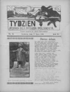 Tydzień: pismo dla rodzin polskich: dodatek niedzielny do "Gazety Szamotulskiej" 1931.07.12 R.6 Nr28