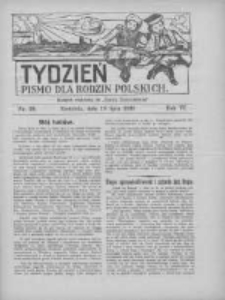 Tydzień: pismo dla rodzin polskich: dodatek niedzielny do "Gazety Szamotulskiej" 1931.07.19 R.6 Nr29