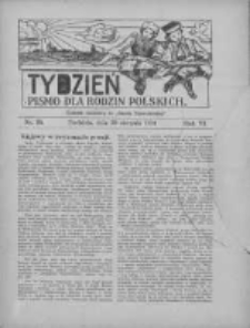 Tydzień: pismo dla rodzin polskich: dodatek niedzielny do "Gazety Szamotulskiej" 1931.08.30 R.6 Nr35