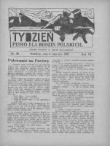 Tydzień: pismo dla rodzin polskich: dodatek niedzielny do "Gazety Szamotulskiej" 1931.09.06 R.6 Nr36