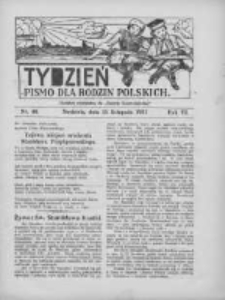 Tydzień: pismo dla rodzin polskich: dodatek niedzielny do "Gazety Szamotulskiej" 1931.11.15 R.6 Nr46