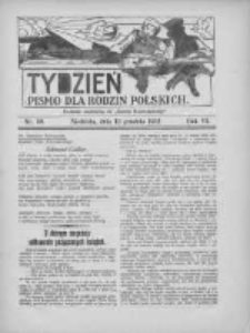Tydzień: pismo dla rodzin polskich: dodatek niedzielny do "Gazety Szamotulskiej" 1931.12.13 R.6 Nr50