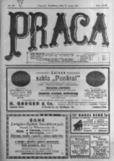 Praca: tygodnik polityczny i literacki, illustrowany. 1918.05.19 R.22 nr20
