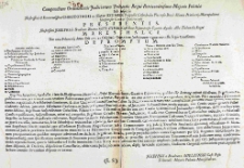 Compendium ordinationis Judiciorum Tribunalis Regni Petricoviensium Majoris Poloniae sub Auspicijs Illustrissimi et Reverendissimi Christophori in Słupow Szembek Praepositi Cathedralis Plocensis Ducis Siluniae Primicerij Metropolitani Gnesnensis Canonici Cracoviensis Praesidentis Illustrissimi Josephi de Brudzow Novina Mielzynski Castellani Posnaniensis Equitis Aquilae Albae Tribunalis Regni Mareschalci. Die 13tia Februarij Anno Dni 1765 ex Originali Ordinatione Judiciorum vigore novellae legis Constituta depromptum