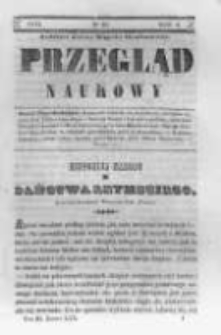 Przegląd Naukowy, Literaturze, Wiedzy i Umnictwu Poświęcony. 1845 T.4 nr30