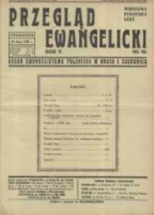 Przegląd Ewangelicki: organ ewangelizmu polskiego w kraju i zagranicą 1938.07.24 R.5 Nr30