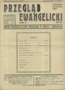 Przegląd Ewangelicki: organ ewangelizmu polskiego w kraju i zagranicą 1938.08.07 R.5 Nr32