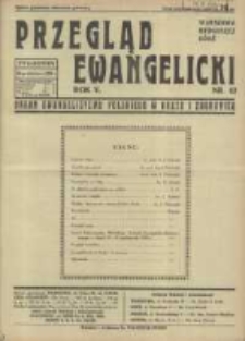 Przegląd Ewangelicki: organ ewangelizmu polskiego w kraju i zagranicą 1938.10.16 R.5 Nr42