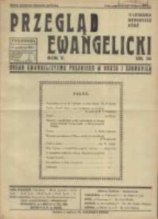 Przegląd Ewangelicki: organ ewangelizmu polskiego w kraju i zagranicą 1938.12.11 R.5 Nr50