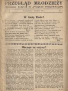 Przegląd Młodzieży: miesięczny dodatek do "Przeglądu Ewangelickiego" 1934.09.01 R.1 Nr8