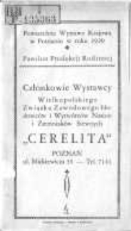 Powszechna Wystawa Krajowa w Poznaniu w roku 1929 - Pawilon Produkcji Roślinnej: członkowie wystawcy Wielkopolskiego Związku Zawodowego Hodowc&oacute;w i Wytw&oacute;rc&oacute;w Nasion i Ziemniak&oacute;w Siewnych "Cerelita" Poznań