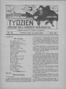 Tydzień: pismo dla rodzin polskich: dodatek niedzielny do "Gazety Szamotulskiej" 1932.03.13 R.7 Nr10