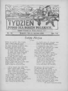 Tydzień: pismo dla rodzin polskich: dodatek niedzielny do "Gazety Szamotulskiej" 1932.06.06 R.7 Nr22