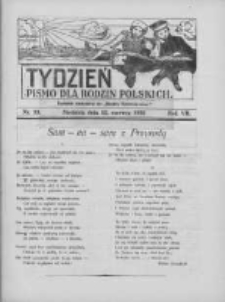 Tydzień: pismo dla rodzin polskich: dodatek niedzielny do "Gazety Szamotulskiej" 1932.06.12 R.7 Nr23