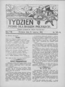 Tydzień: pismo dla rodzin polskich: dodatek niedzielny do "Gazety Szamotulskiej" 1932.06.19 R.7 Nr24