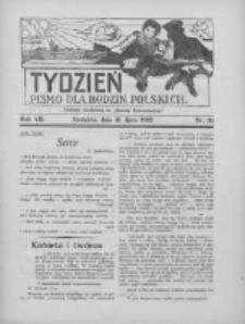 Tydzień: pismo dla rodzin polskich: dodatek niedzielny do "Gazety Szamotulskiej" 1932.07.31 R.7 Nr30