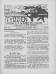 Tydzień: pismo dla rodzin polskich: dodatek niedzielny do "Gazety Szamotulskiej" 1932.08.28 R.7 Nr34