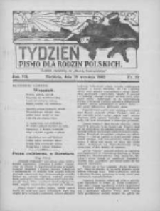 Tydzień: pismo dla rodzin polskich: dodatek niedzielny do "Gazety Szamotulskiej" 1932.09.18 R.7 Nr37