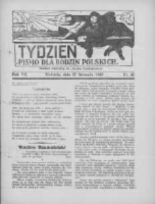 Tydzień: pismo dla rodzin polskich: dodatek niedzielny do "Gazety Szamotulskiej" 1932.11.27 R.7 Nr47