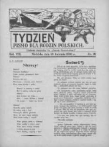 Tydzień: pismo dla rodzin polskich: dodatek niedzielny do "Gazety Szamotulskiej" 1933.04.23 R.8 Nr16