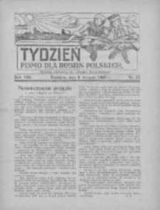 Tydzień: pismo dla rodzin polskich: dodatek niedzielny do "Gazety Szamotulskiej" 1933.08.06 R.8 Nr31