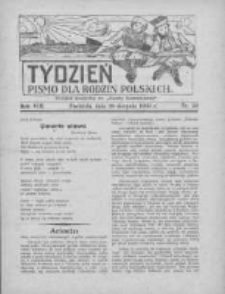 Tydzień: pismo dla rodzin polskich: dodatek niedzielny do "Gazety Szamotulskiej" 1933.08.20 R.8 Nr33
