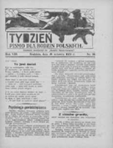 Tydzień: pismo dla rodzin polskich: dodatek niedzielny do "Gazety Szamotulskiej" 1933.09.10 R.8 Nr36