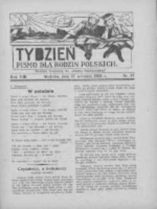 Tydzień: pismo dla rodzin polskich: dodatek niedzielny do "Gazety Szamotulskiej" 1933.09.17 R.8 Nr37