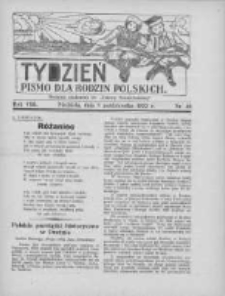 Tydzień: pismo dla rodzin polskich: dodatek niedzielny do "Gazety Szamotulskiej" 1933.10.08 R.8 Nr40