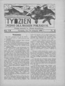 Tydzień: pismo dla rodzin polskich: dodatek niedzielny do "Gazety Szamotulskiej" 1933.11.26 R.8 Nr47