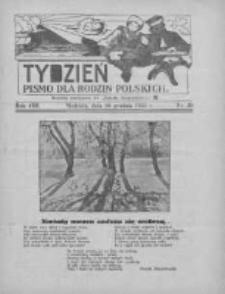Tydzień: pismo dla rodzin polskich: dodatek niedzielny do "Gazety Szamotulskiej" 1933.12.10 R.8 Nr49