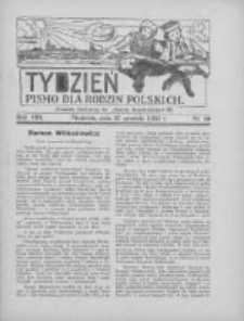 Tydzień: pismo dla rodzin polskich: dodatek niedzielny do "Gazety Szamotulskiej" 1933.12.17 R.8 Nr50