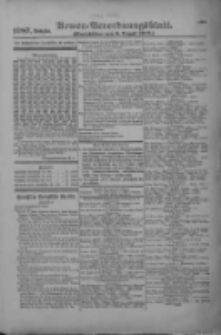 Armee-Verordnungsblatt. Verlustlisten 1916.08.08 Ausgabe 1087