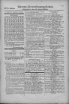 Armee-Verordnungsblatt. Verlustlisten 1916.08.19 Ausgabe 1111