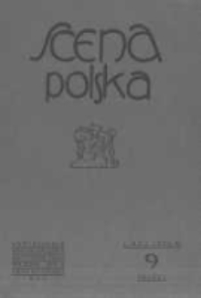 Scena Polska: organ Związku Artystów Scen Polskich. 1930 R.10 z.9