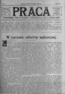 Praca: tygodnik polityczny i literacki, illustrowany. 1910.02.27 R.14 nr9