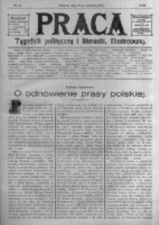 Praca: tygodnik polityczny i literacki, illustrowany. 1914.04.19 R.18 nr16