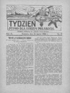 Tydzień: pismo dla rodzin polskich: dodatek niedzielny do "Gazety Szamotulskiej" 1934.03.25 R.9 Nr12
