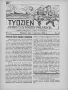 Tydzień: pismo dla rodzin polskich: dodatek niedzielny do "Gazety Szamotulskiej" 1934.04.15 R.9 Nr15