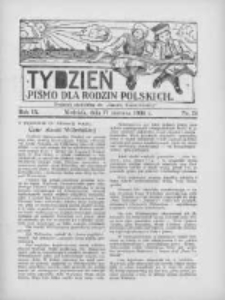 Tydzień: pismo dla rodzin polskich: dodatek niedzielny do "Gazety Szamotulskiej" 1934.06.17 R.9 Nr24