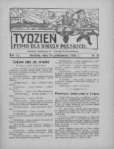 Tydzień: pismo dla rodzin polskich: dodatek niedzielny do "Gazety Szamotulskiej" 1934.10.28 R.9 Nr42